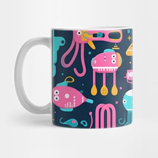 Playful Arena: Whimsical Monster Mates Mug